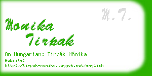 monika tirpak business card